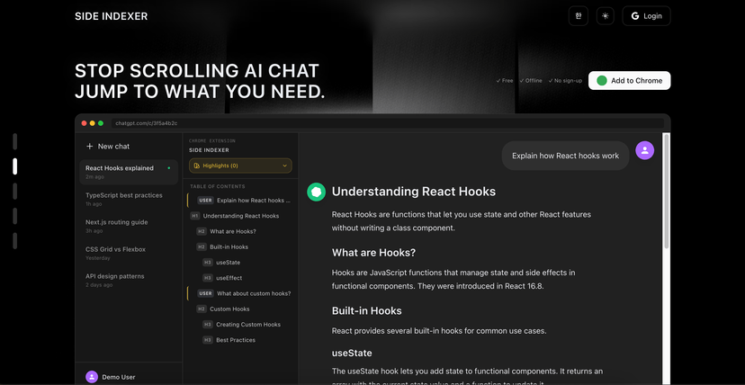 Side Indexer(개발중)